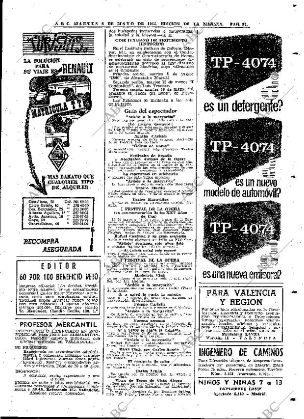 ABC MADRID 05-05-1964 página 87