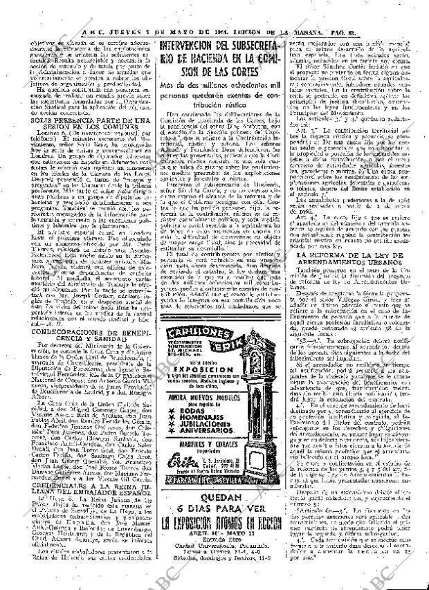 ABC MADRID 07-05-1964 página 62