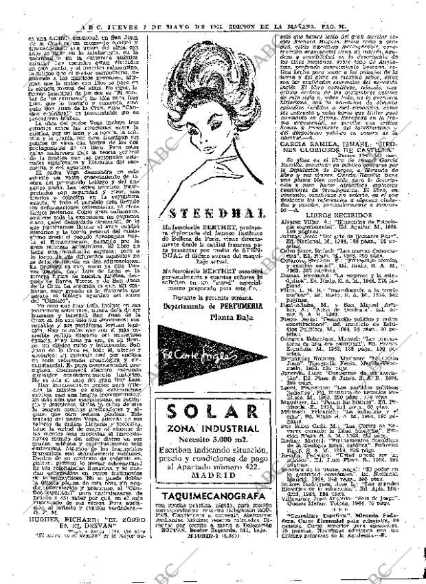 ABC MADRID 07-05-1964 página 76