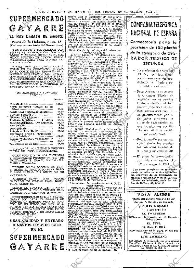ABC MADRID 07-05-1964 página 82