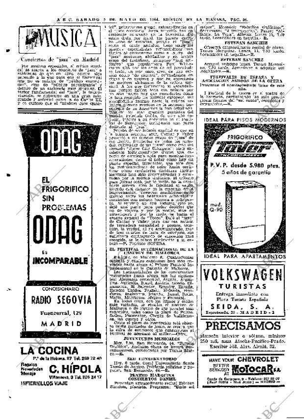 ABC MADRID 09-05-1964 página 94