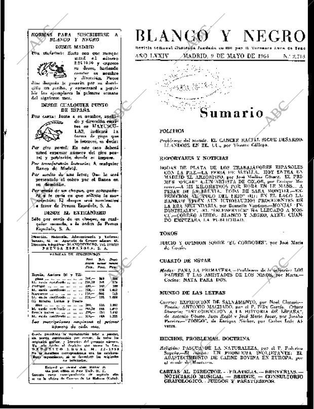 BLANCO Y NEGRO MADRID 09-05-1964 página 3