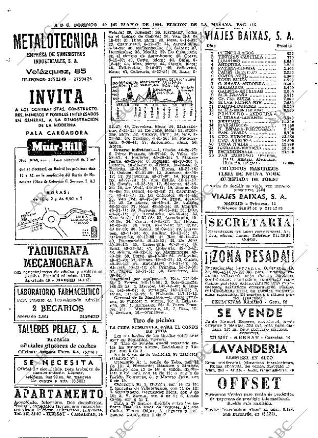 ABC MADRID 10-05-1964 página 116