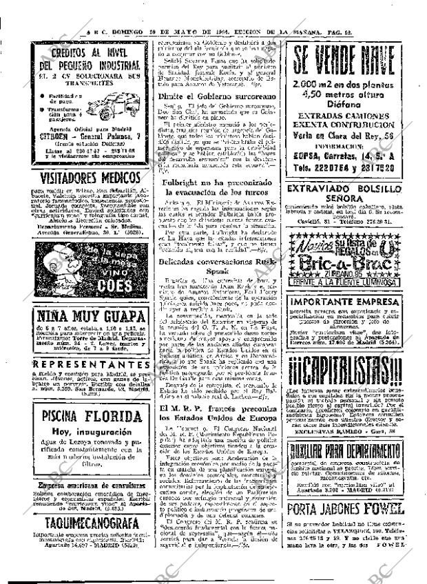 ABC MADRID 10-05-1964 página 92