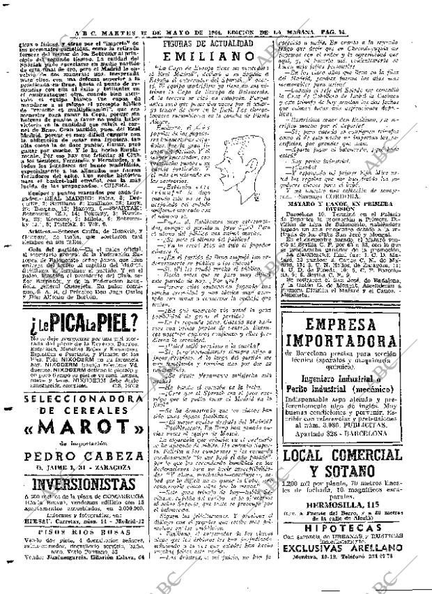 ABC MADRID 12-05-1964 página 74