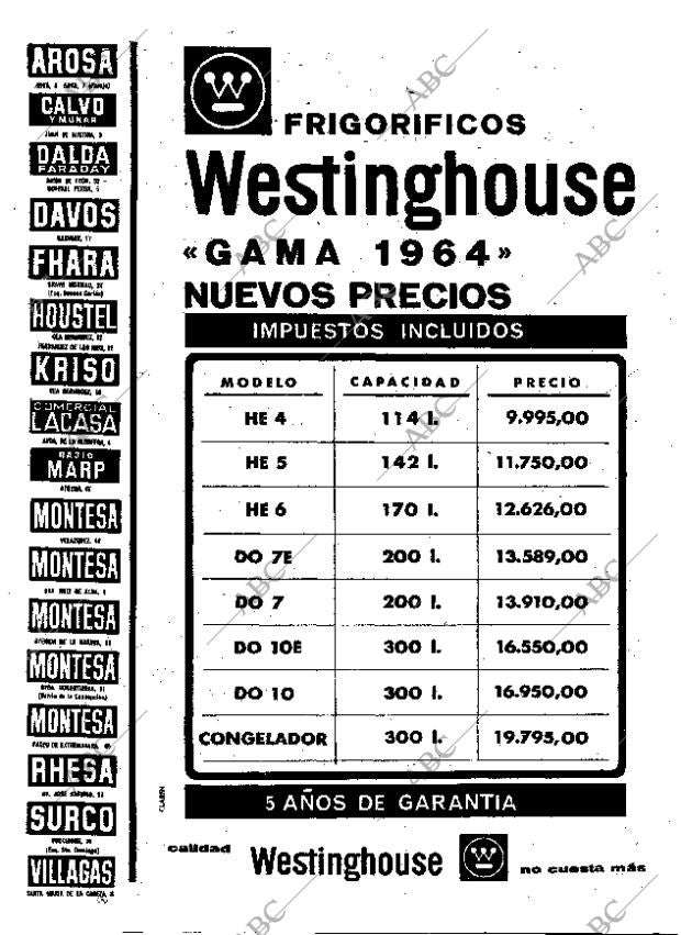 ABC MADRID 13-05-1964 página 42