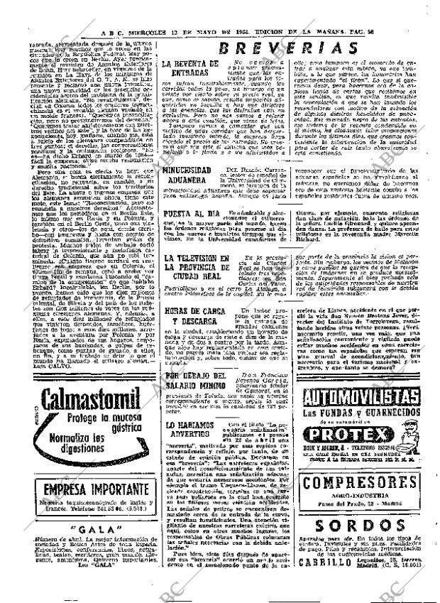 ABC MADRID 13-05-1964 página 56