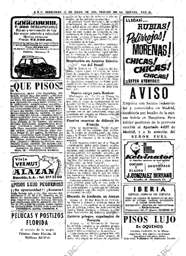 ABC MADRID 13-05-1964 página 62