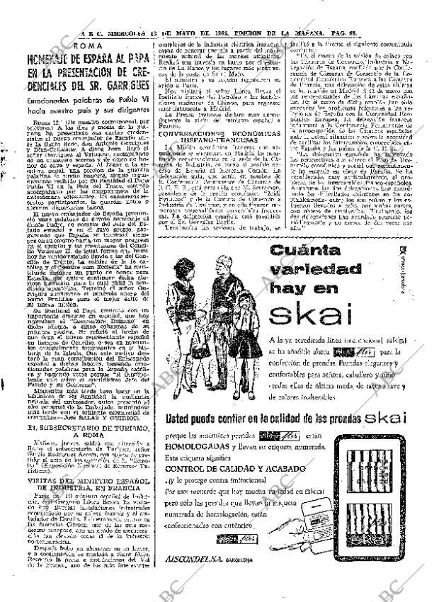 ABC MADRID 13-05-1964 página 63