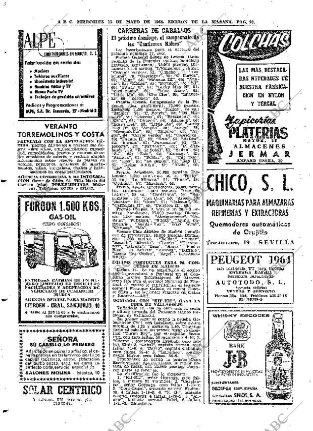 ABC MADRID 13-05-1964 página 90