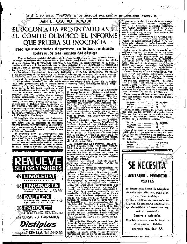 ABC SEVILLA 13-05-1964 página 59