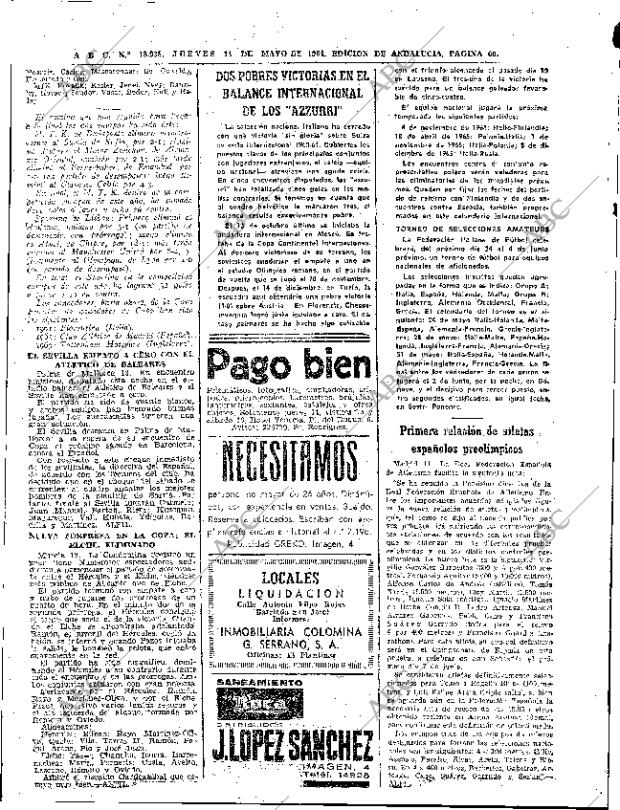 ABC SEVILLA 14-05-1964 página 60