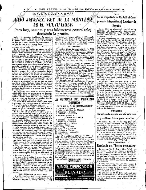 ABC SEVILLA 14-05-1964 página 61