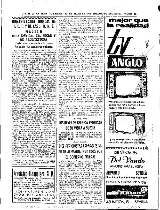 ABC SEVILLA 15-05-1964 página 38