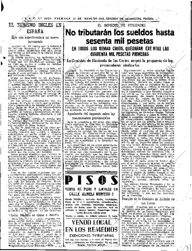 ABC SEVILLA 15-05-1964 página 41