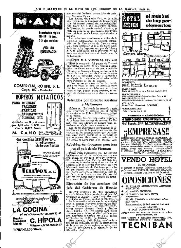 ABC MADRID 19-05-1964 página 54