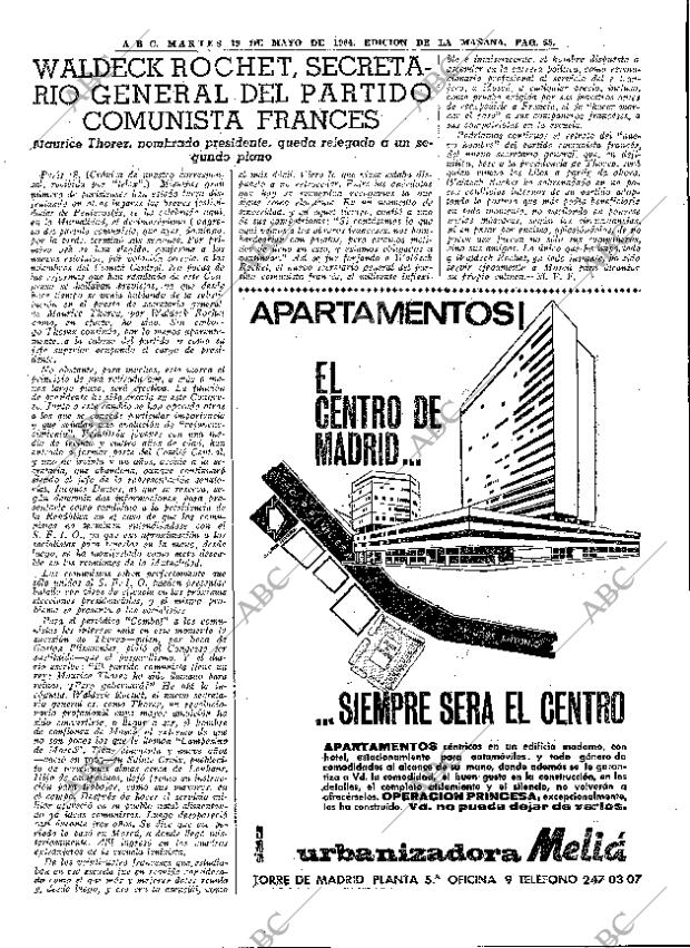 ABC MADRID 19-05-1964 página 55