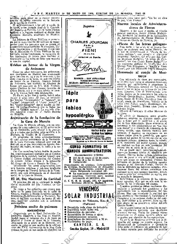 ABC MADRID 19-05-1964 página 68