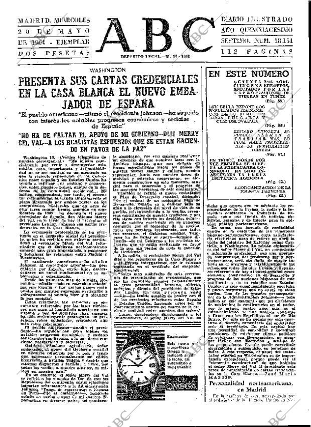 ABC MADRID 20-05-1964 página 55