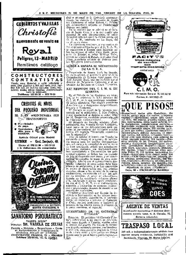 ABC MADRID 20-05-1964 página 56