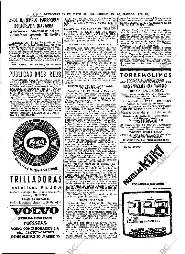 ABC MADRID 20-05-1964 página 66