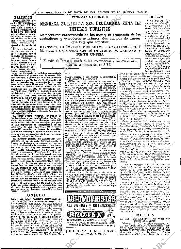 ABC MADRID 20-05-1964 página 67