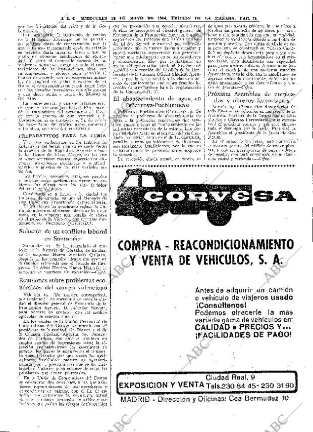 ABC MADRID 20-05-1964 página 71