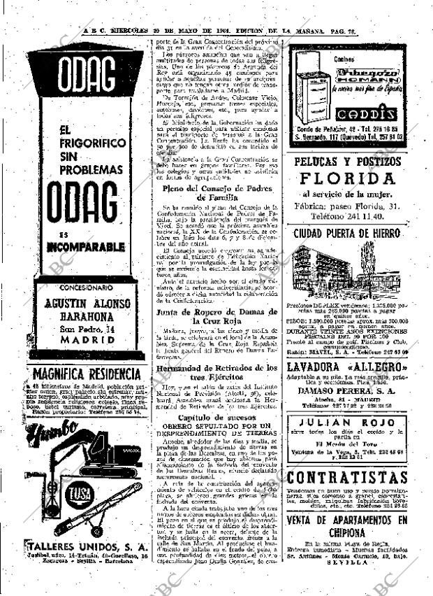 ABC MADRID 20-05-1964 página 76