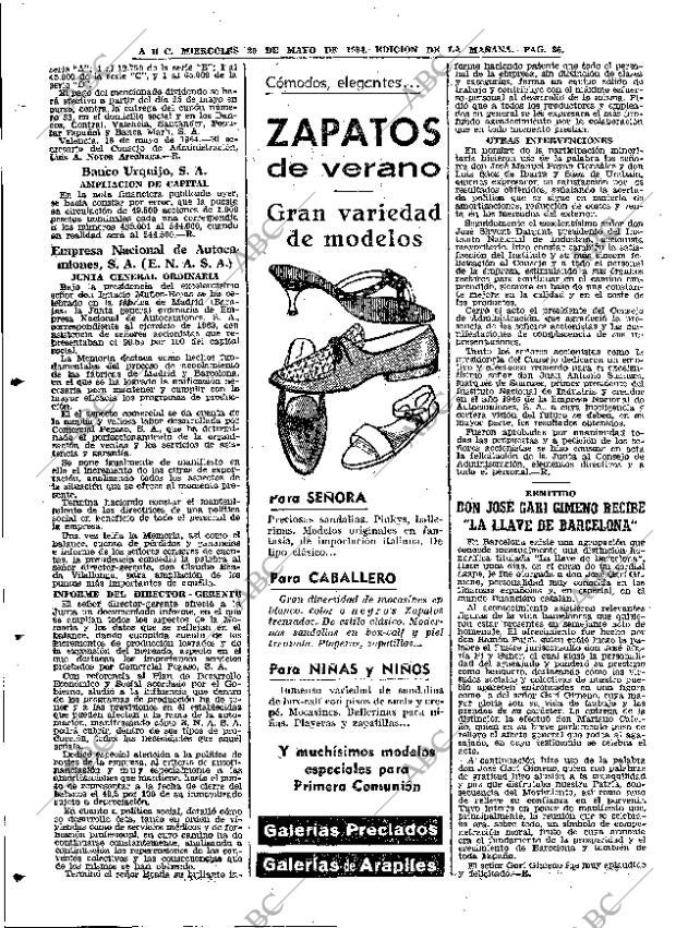 ABC MADRID 20-05-1964 página 86