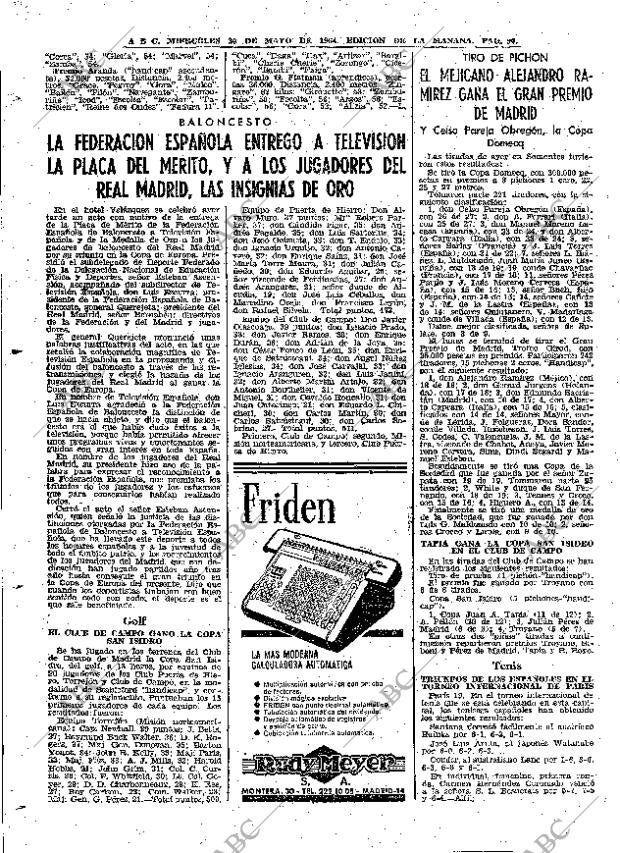 ABC MADRID 20-05-1964 página 90
