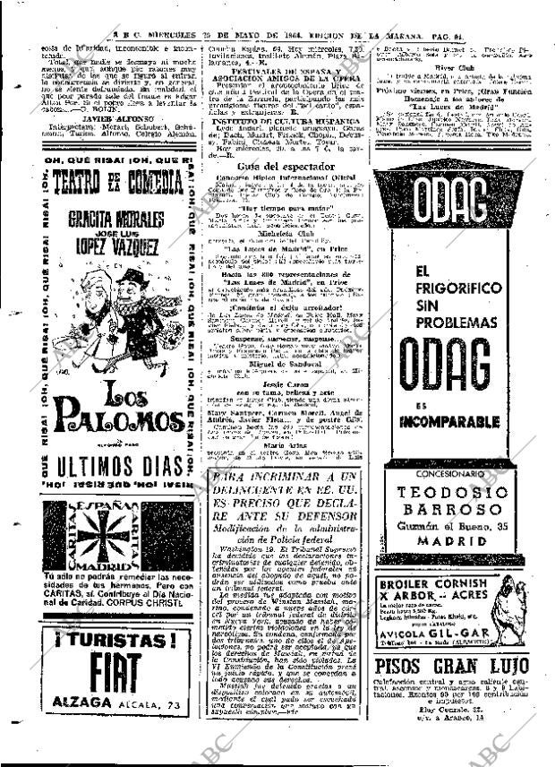 ABC MADRID 20-05-1964 página 94