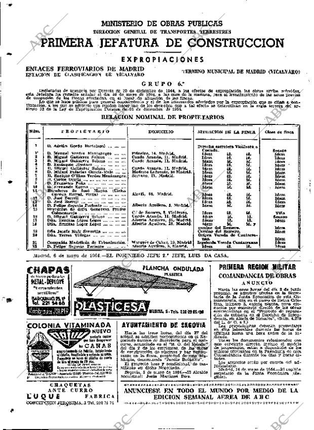 ABC MADRID 21-05-1964 página 110