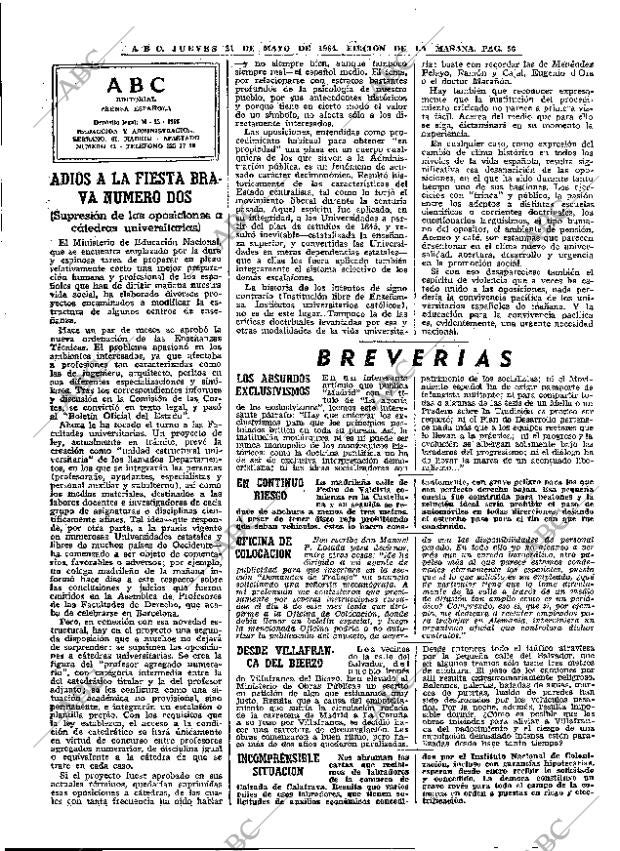 ABC MADRID 21-05-1964 página 56