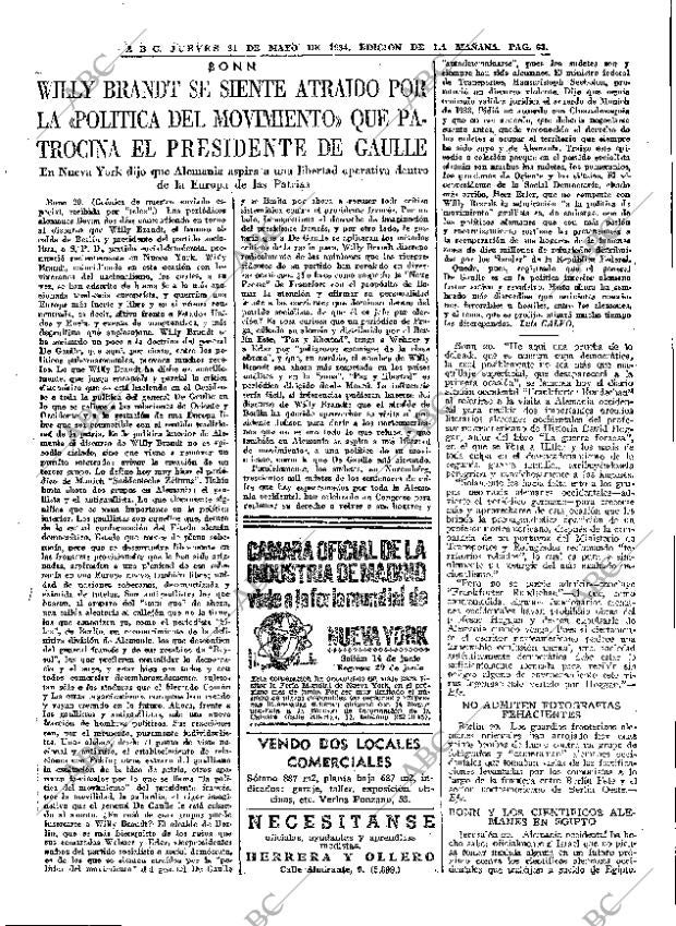 ABC MADRID 21-05-1964 página 63