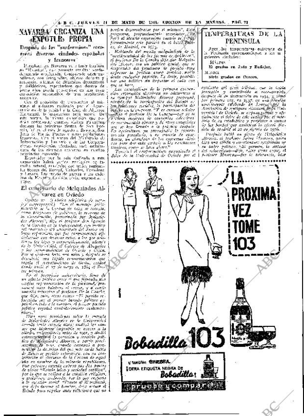 ABC MADRID 21-05-1964 página 71