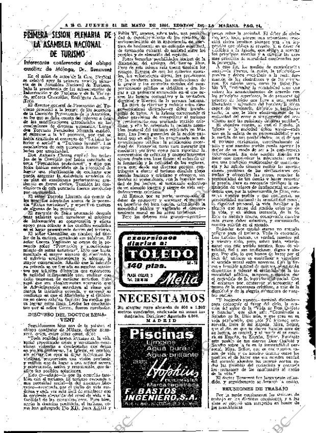 ABC MADRID 21-05-1964 página 74