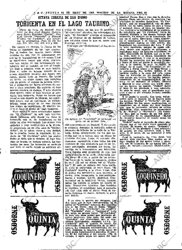 ABC MADRID 21-05-1964 página 81