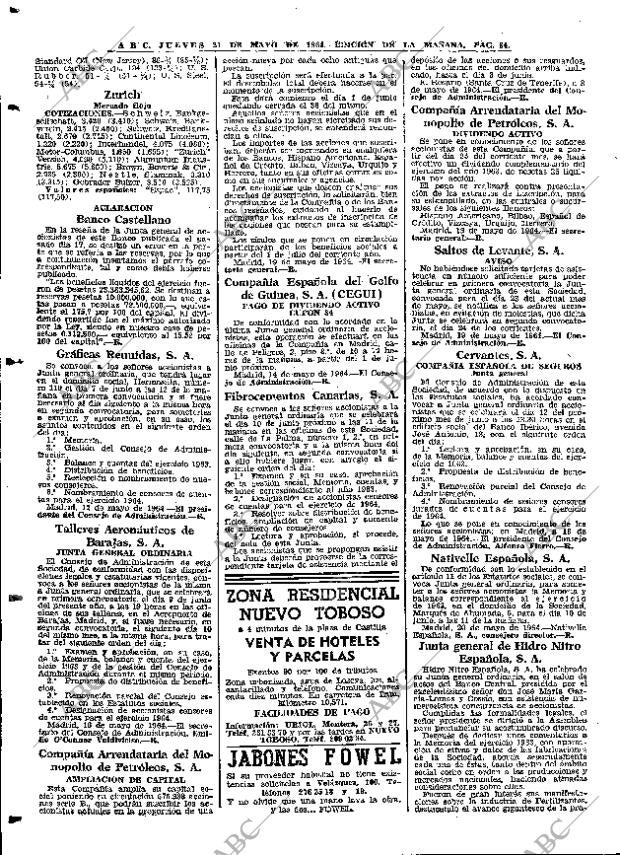 ABC MADRID 21-05-1964 página 84