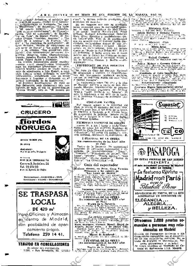 ABC MADRID 21-05-1964 página 94
