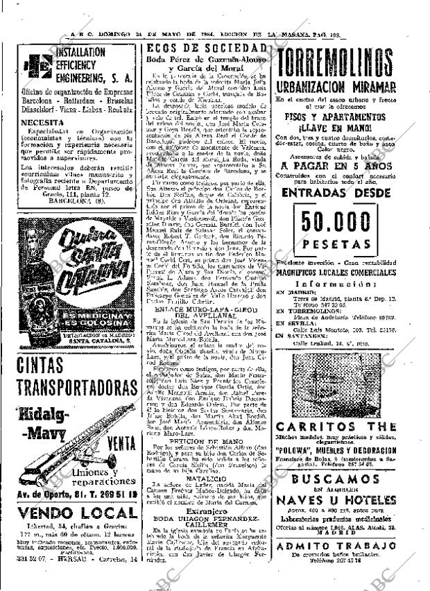 ABC MADRID 24-05-1964 página 108