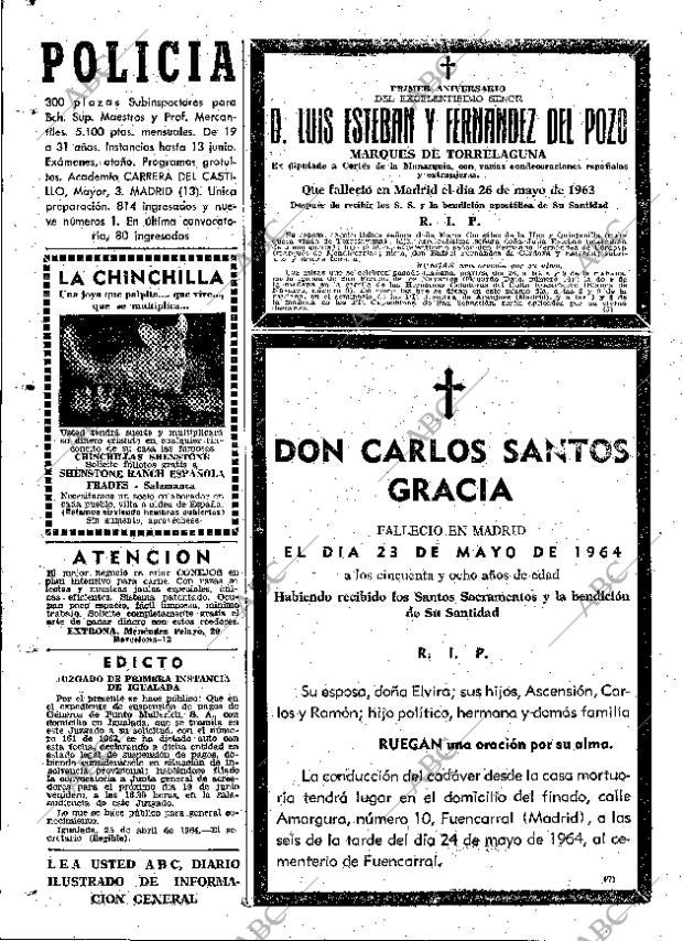 ABC MADRID 24-05-1964 página 126