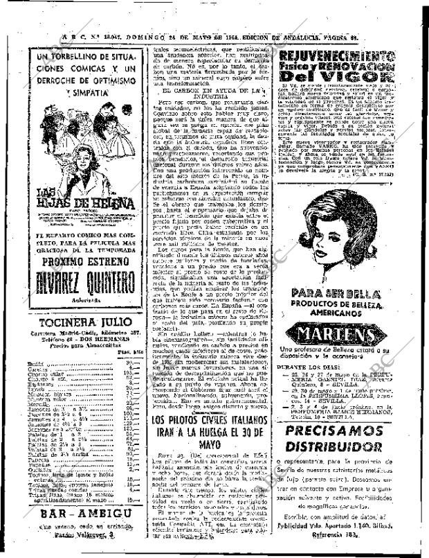 ABC SEVILLA 24-05-1964 página 68