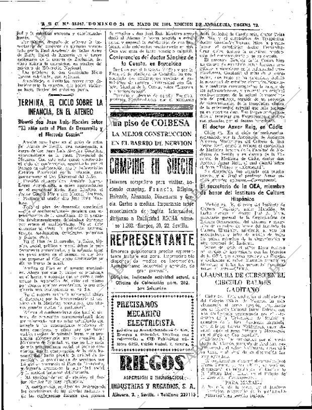 ABC SEVILLA 24-05-1964 página 72