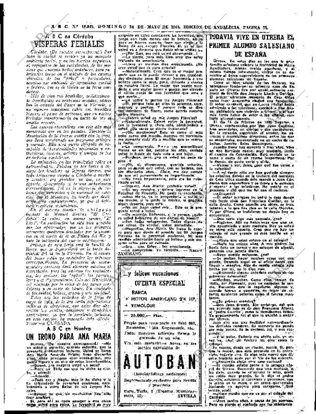 ABC SEVILLA 24-05-1964 página 91