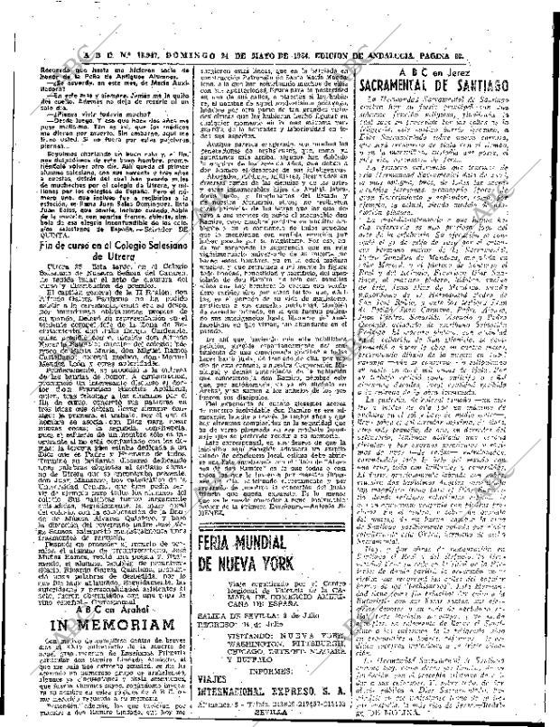 ABC SEVILLA 24-05-1964 página 92