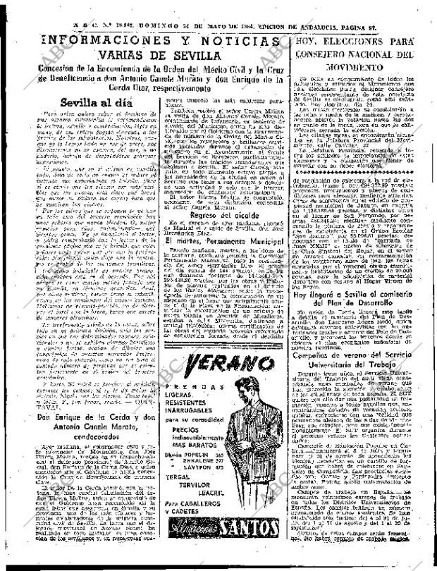 ABC SEVILLA 24-05-1964 página 97