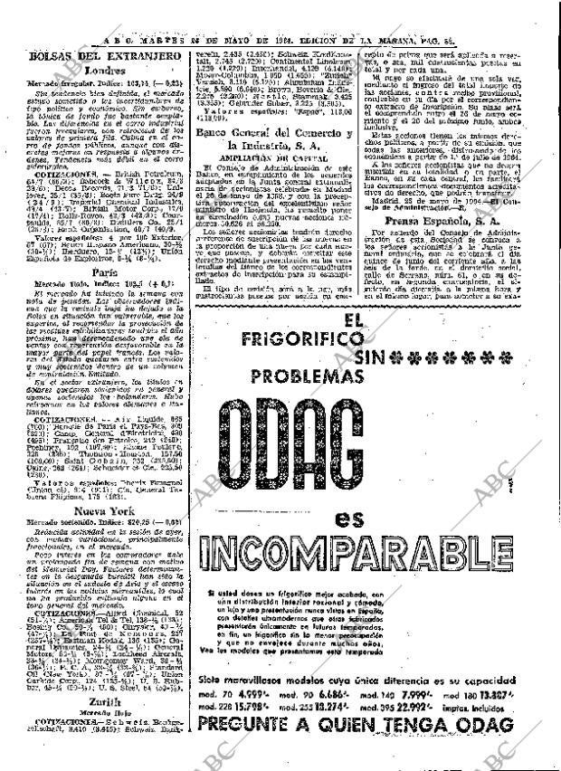 ABC MADRID 26-05-1964 página 83