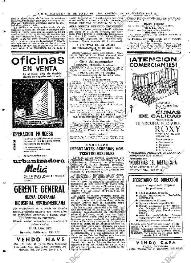 ABC MADRID 26-05-1964 página 98