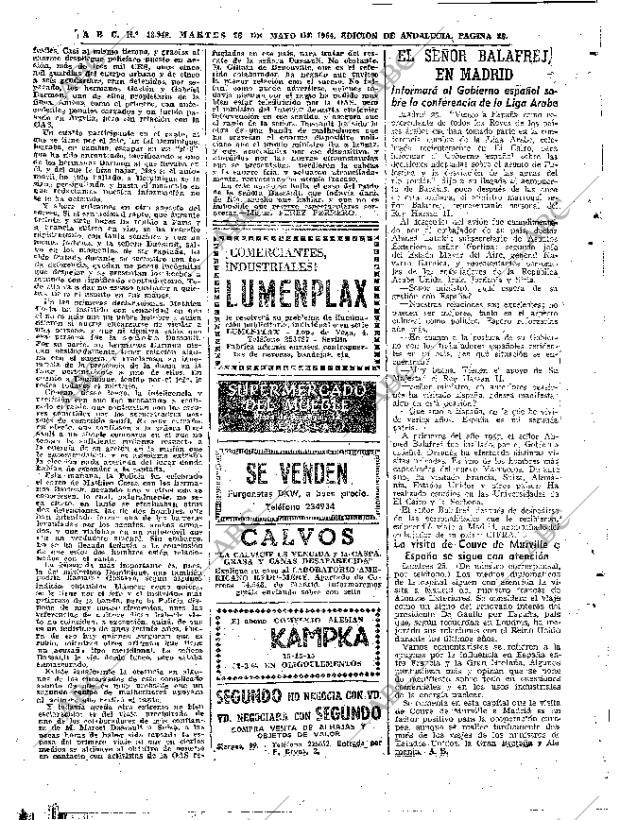 ABC SEVILLA 26-05-1964 página 38