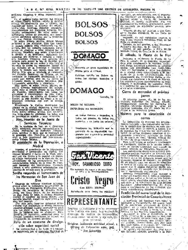 ABC SEVILLA 26-05-1964 página 54